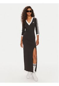 Adidas - adidas Sukienka codzienna adicolor Classics IK0439 Czarny Slim Fit. Okazja: na co dzień. Kolor: czarny. Materiał: bawełna. Typ sukienki: proste. Styl: casual #5