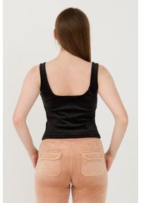 Juicy Couture - JUICY COUTURE Czarny damski top Bromley, Rozmiar S. Kolor: czarny #4