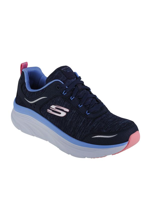 skechers - Buty sportowe Sneakersy damskie, Skechers D'Lux Walker-Cool Groove. Kolor: niebieski. Sport: turystyka piesza