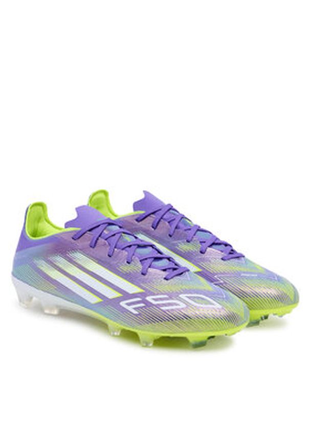 Adidas - adidas Buty do piłki nożnej F50 Pro Firm Ground JH7683 Fioletowy. Kolor: fioletowy. Materiał: materiał