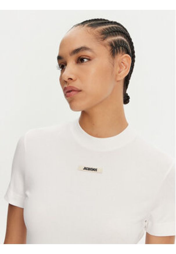 JACQUEMUS T-Shirt 241JS133-2031 Biały Regular Fit. Kolor: biały. Materiał: bawełna