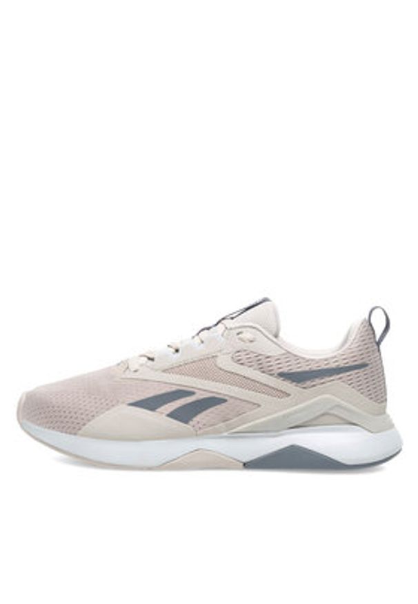 Reebok Buty na siłownię Nanoflex Tr 2 100074535 Beżowy. Kolor: beżowy. Materiał: materiał. Sport: fitness