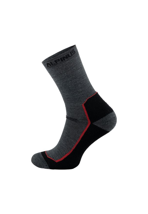 Skarpety trekkingowe Alpinus Avrill. Kolor: szary. Materiał: wełna. Sport: turystyka piesza