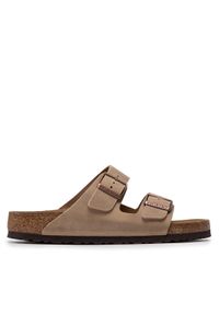 Birkenstock Klapki Arizona Bs 0552811 Szary. Kolor: brązowy. Materiał: skóra, nubuk