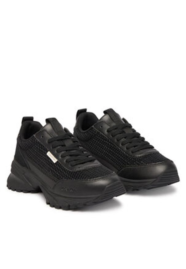 Calvin Klein Sneakersy Hike Runner Lup Lin Mesh HW0HW03000 Czarny. Kolor: czarny. Materiał: materiał