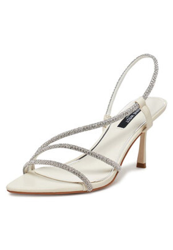 Nine West Sandały R25SS019000 Écru. Materiał: materiał, syntetyk