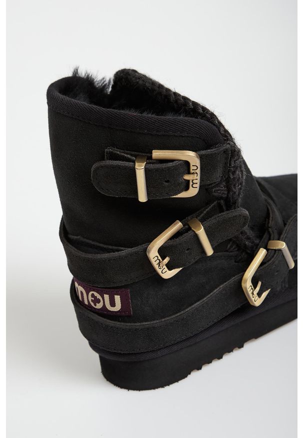 Mou - Śniegowce damskie skórzane MOU. Materiał: skóra