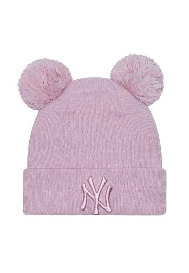 Czapka damska New Era Female Metalic Logo Beanie New York Yankees. Kolor: różowy