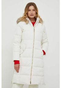 Lauren Ralph Lauren kurtka puchowa damska kolor beżowy zimowa. Kolor: beżowy. Materiał: puch. Sezon: zima #1
