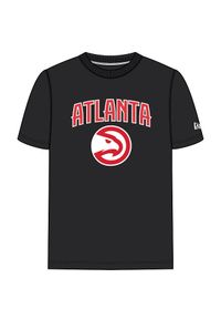 New Era - Koszulka Atlanta Hawks NBA. Kolor: czarny. Sport: koszykówka #1