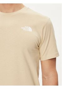 The North Face T-Shirt Redbox NF0A87NP Beżowy Regular Fit. Kolor: beżowy. Materiał: bawełna