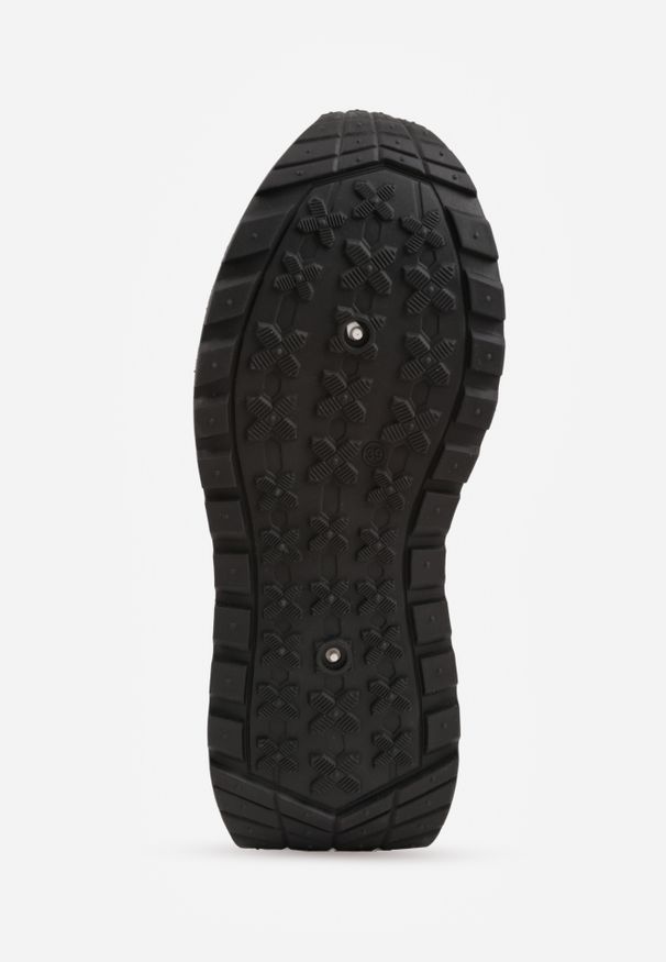 Renee - Bordowe Sznurowane Sneakersy Vices na Platformie z Ozdobnymi Paskami Seliniel. Nosek buta: okrągły. Zapięcie: pasek. Kolor: czerwony. Materiał: jeans. Wzór: paski. Obcas: na platformie