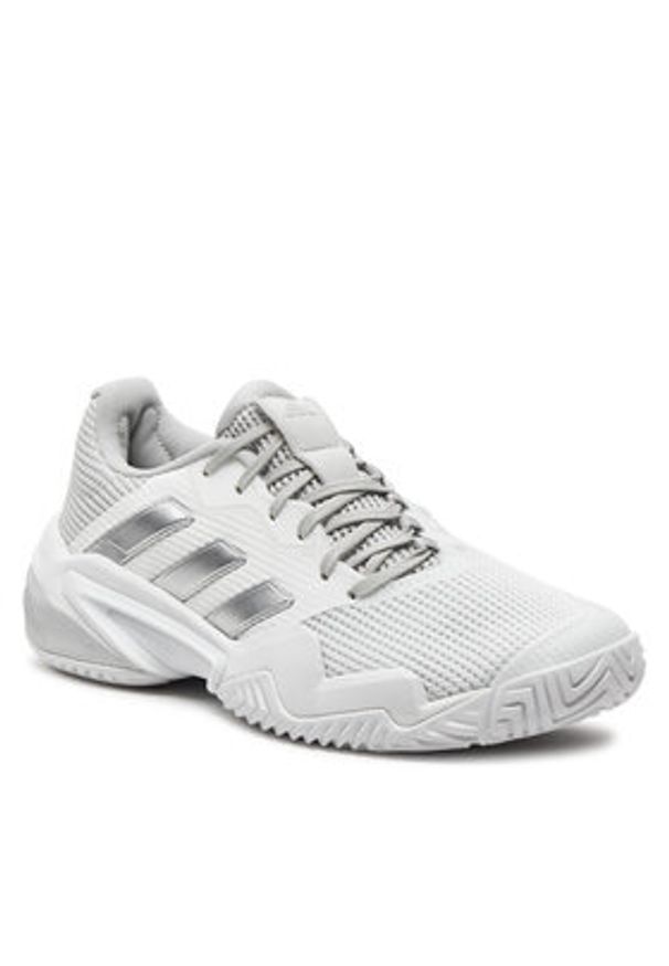 Adidas - adidas Buty do tenisa Barricade 13 Tennis IF0407 Biały. Kolor: biały. Materiał: materiał. Sport: tenis