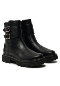 only - ONLY Botki 15329999 Czarny. Kolor: czarny. Materiał: skóra #4