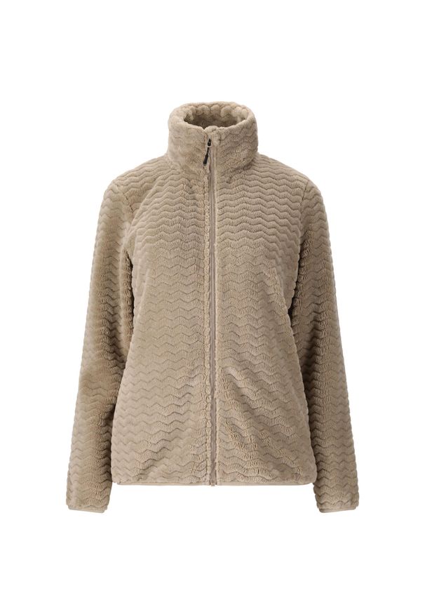 Bluza polarowa damska Whistler Matra. Kolor: beżowy. Materiał: polar. Sport: turystyka piesza