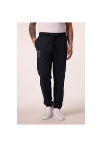 JAY-PI - Męskie Spodnie dresowe Iron Anvil fitness krój podstawowy do rozm. 7XL. Kolekcja: plus size. Kolor: niebieski. Materiał: materiał, poliester, bawełna. Sport: fitness
