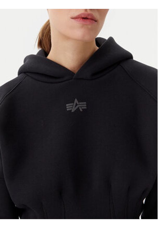 Alpha Industries Bluza 148041 Czarny Regular Fit. Kolor: czarny. Materiał: syntetyk