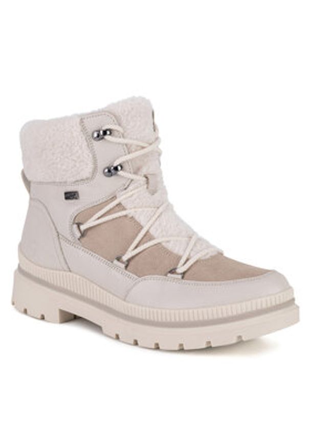 Remonte Trzewiki D0C80-80 Beżowy. Kolor: beżowy. Materiał: skóra