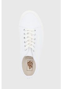 Vans Tenisówki damskie kolor biały. Nosek buta: okrągły. Zapięcie: sznurówki. Kolor: biały. Materiał: bawełna. Szerokość cholewki: normalna