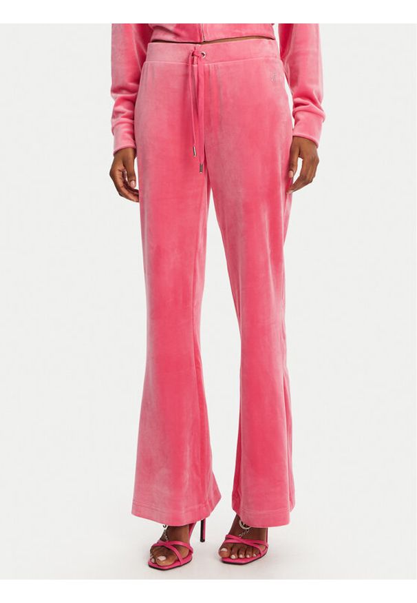 Juicy Couture Spodnie dresowe Christine JCWBJ125304 Różowy Flared Leg. Kolor: różowy. Materiał: syntetyk