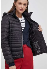 Geox kurtka puchowa damska kolor czarny przejściowa W3525B T2449 F9000. Kolor: czarny. Materiał: puch #6