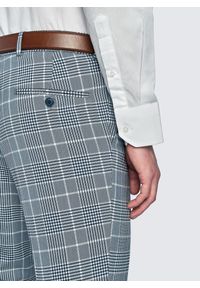 Pako Lorente - PAKO LORENTE – Niebieskie spodnie garniturowe w kratę. Kolor: niebieski. Materiał: poliester, elastan, wiskoza #2