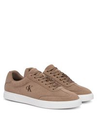 Calvin Klein Sneakersy Low Prof Cupsole Wt Su HM0HM02201 Beżowy. Kolor: beżowy. Materiał: zamsz, skóra #3