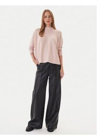 Kontatto Sweter 3M0811C Różowy Regular Fit. Kolor: różowy. Materiał: syntetyk #3