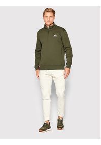 Alpha Industries Bluza Half Zip 108308 Zielony Regular Fit. Kolor: zielony. Materiał: bawełna #5