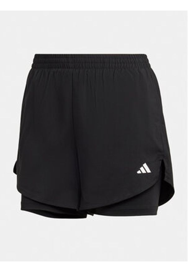 Adidas - adidas Szorty sportowe Training Minimal HN1044 Czarny Regular Fit. Kolor: czarny. Materiał: syntetyk