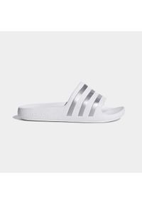 Adidas - Klapki adilette Aqua Kids. Kolor: biały, szary, wielokolorowy. Styl: sportowy, elegancki