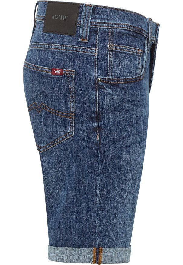 Mustang - MĘSKIE SZORTY MUSTANG Chicago Shorts Z Denim Blue 1015691 5000 883. Materiał: denim