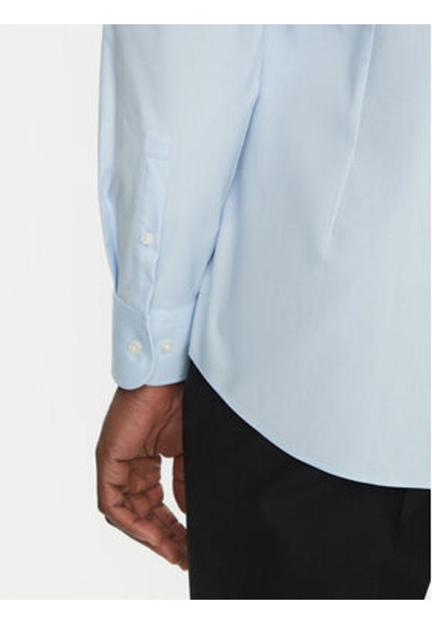 BOSS Koszula H-HANK-spread-C1-222 50539227 Błękitny Slim Fit. Kolor: niebieski. Materiał: bawełna
