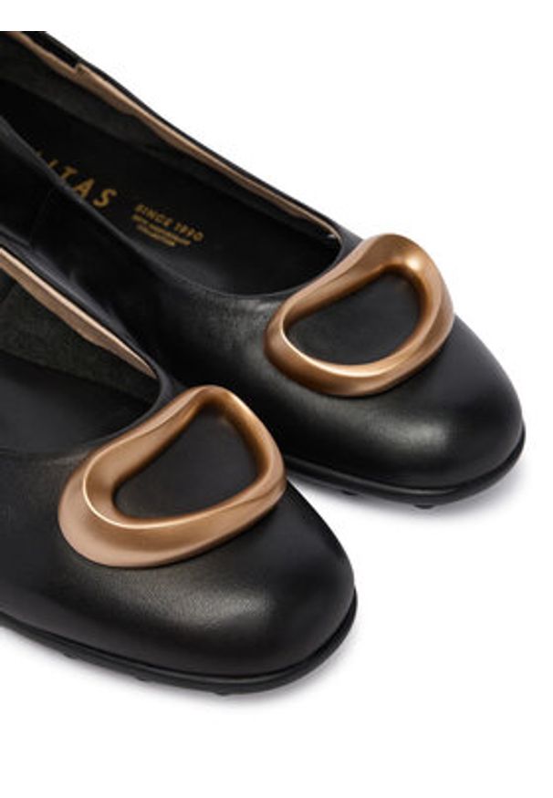 Hispanitas Baleriny HV263931 C003 Czarny. Kolor: czarny. Materiał: skóra