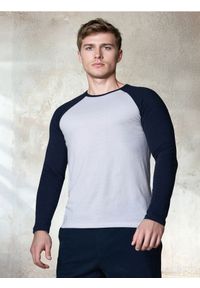 Sinsay - Bawełniana koszulka longsleeve - biały. Kolor: biały. Materiał: bawełna. Długość rękawa: długi rękaw