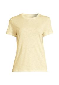 CASALL - Koszulka Damska Sportowa Casall Soft Texture Tee Lekka Treningowa. Kolor: żółty. Sport: joga i pilates