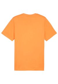 Puma - Męska Koszulka Z Logo Essentials. Kolor: pomarańczowy, żółty, wielokolorowy