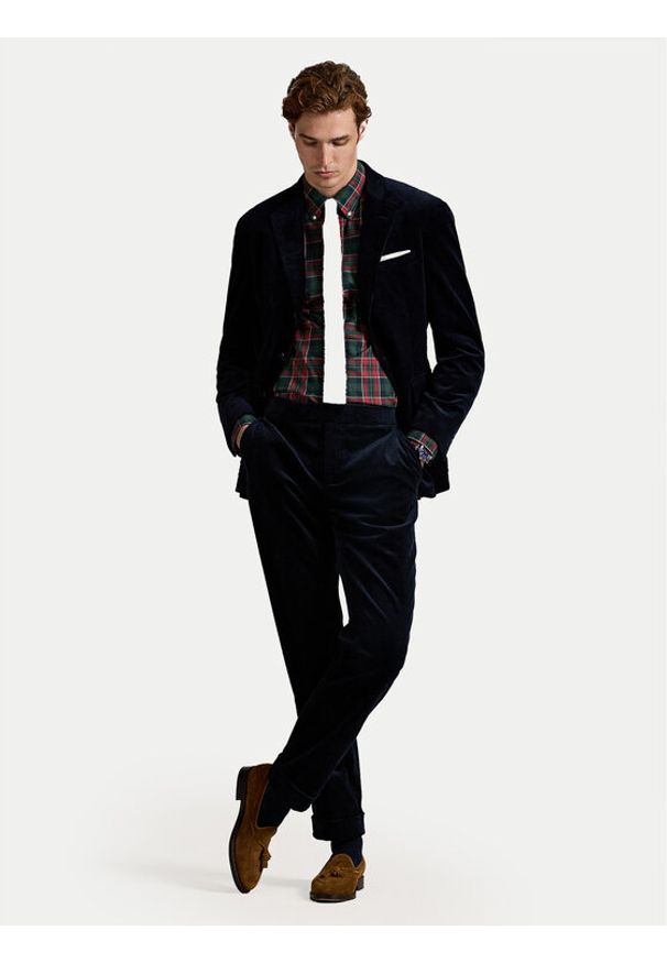 Polo Ralph Lauren Koszula 710953644008 Czerwony Custom Fit. Typ kołnierza: polo. Kolor: czerwony. Materiał: bawełna