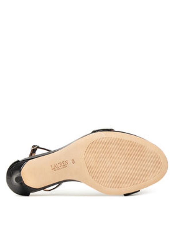 Lauren Ralph Lauren - LAUREN RALPH LAUREN Sandały Allie 802974367006 Czarny. Kolor: czarny. Materiał: skóra