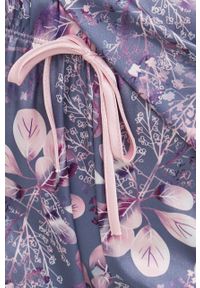Answear Lab komplet piżamowy kolor różowy. Kolor: różowy. Materiał: tkanina, satyna, materiał. Długość: długie. Wzór: ze splotem #3