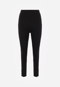 Born2be - Czarne Legginsy z Wysokim Stanem z Pasem Modelującym w Talii Azinera. Okazja: na co dzień. Stan: podwyższony. Kolor: czarny. Materiał: materiał. Styl: casual #2