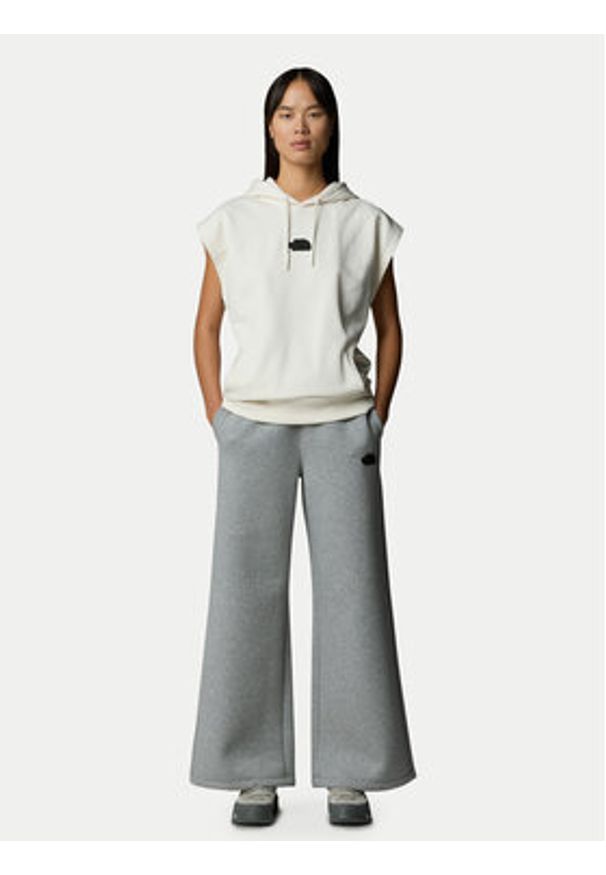 The North Face Spodnie dresowe NF0A8C25 Szary Wide Leg. Kolor: szary. Materiał: bawełna