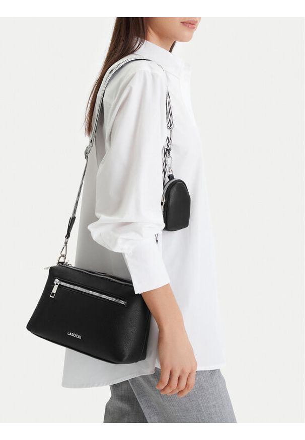 Lasocki Torebka CEO-LSK-X-011-09 Czarny. Kolor: czarny