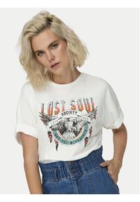 only - ONLY T-Shirt Lucy 15316637 Biały Regular Fit. Kolor: biały. Materiał: bawełna #4