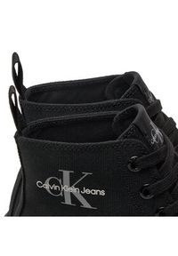 Calvin Klein Jeans Trampki Lugged Hybrid Laceup Mid Ml Mtr YW0YW01519 Czarny. Kolor: czarny. Materiał: materiał #3