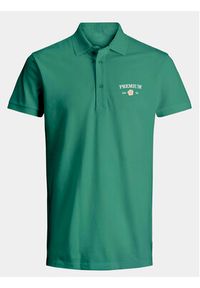 Jack & Jones Polo Jprblaalfie 12259678 Zielony Regular Fit. Typ kołnierza: polo. Kolor: zielony. Materiał: bawełna