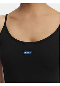 Hugo - HUGO Sukienka letnia Narya 50563766 Czarny Slim Fit. Kolor: czarny. Materiał: bawełna. Sezon: lato #4