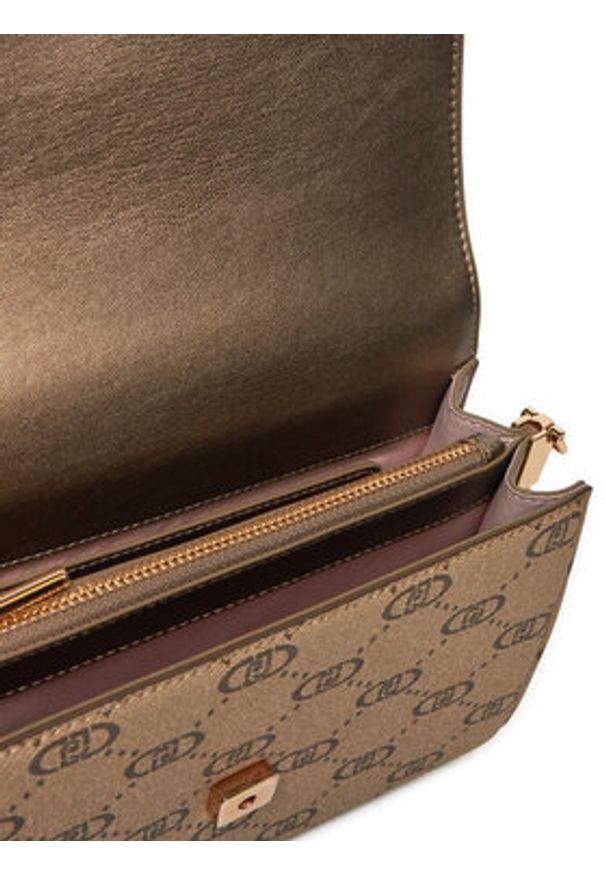 Liu Jo Torebka Ecs S Crossbody AF4253 E0668 Beżowy. Kolor: beżowy. Materiał: skórzane