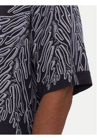 BOSS Koszula Lapisy_M 50538280 Granatowy Relaxed Fit. Kolor: niebieski. Materiał: wiskoza
