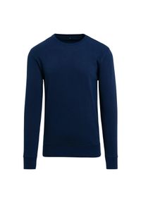 BUILD YOUR BRAND - Bluza Rozpinana Dla Dorosłych Unisex Light Crew Neck. Kolor: niebieski